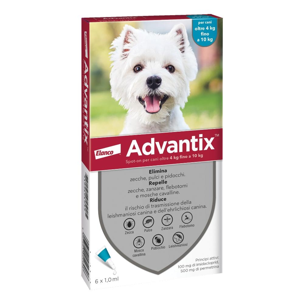 ADVANTIX SPOT-ON PER CANI OLTRE 4 KG FINO A 10 KG