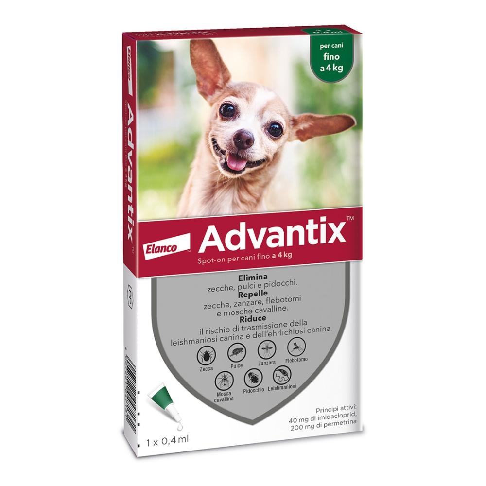 ADVANTIX SPOT-ON PER CANI FINO A 4 KG