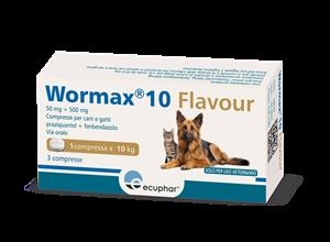 WORMAX 10 FLAVOUR 50 MG + 500 MG COMPRESSE PER CANI E GATTI