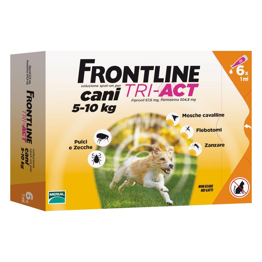 FRONTLINE TRI-ACT SOLUZIONE SPOT-ON PER CANI DI 5-10 KG