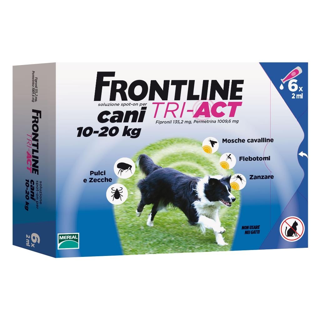 FRONTLINE TRI-ACT SOLUZIONE SPOT-ON PER CANI DI 10-20 KG