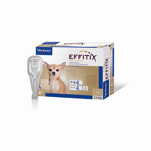 EFFITIX 26.8 MG/240 MG SOLUZIONE SPOT-ON PER CANI DI TAGLIA MOLTO PICCOLA