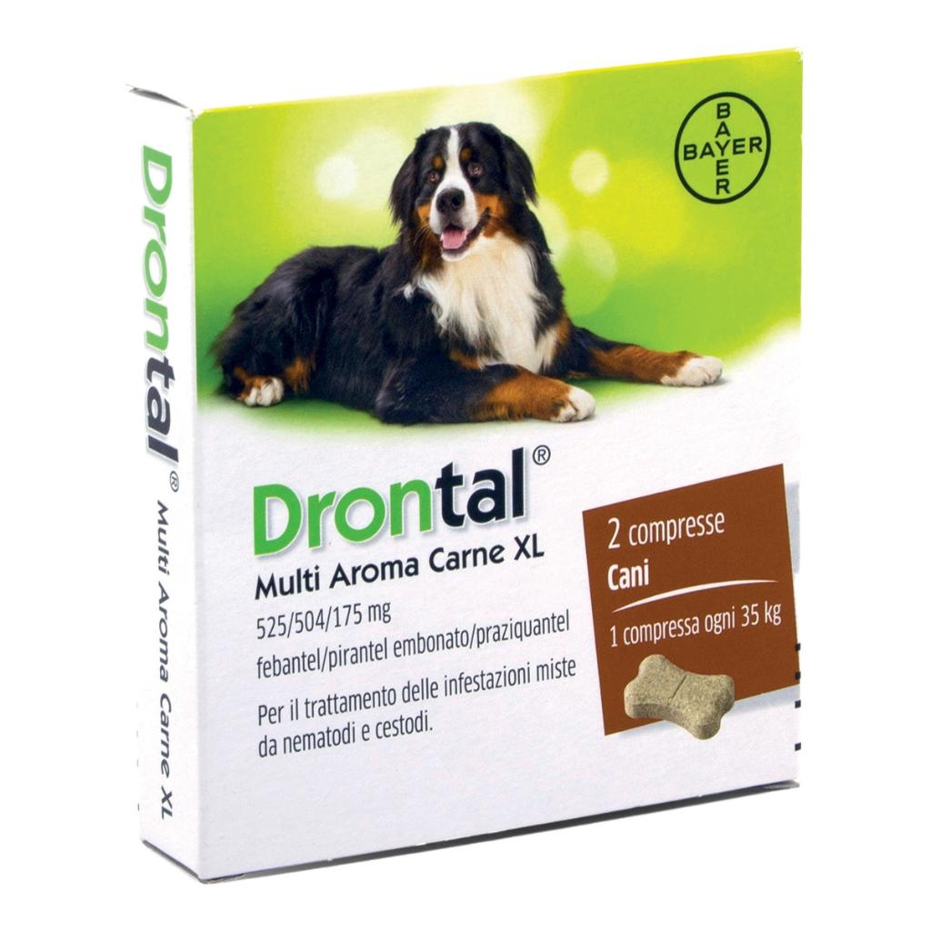 DRONTAL MULTI AROMA CARNE XL 525/504/175 MG COMPRESSE PER CANI