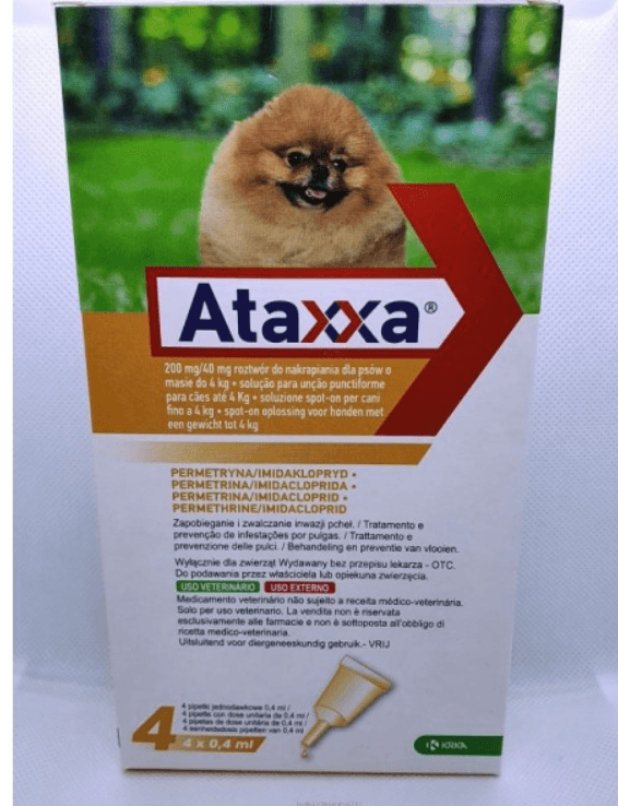 ATAXXA 200 MG/40 MG SOLUZIONE SPOT-ON PER CANI FINO A 4 KG