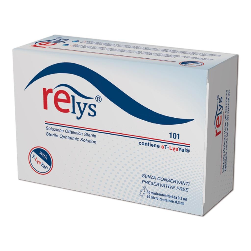 RELYS MONODOSE SOLUZIONE OFTALMICA 30 MINICONTENITORI DA 0,5 ML SENZA CONSERVANTI