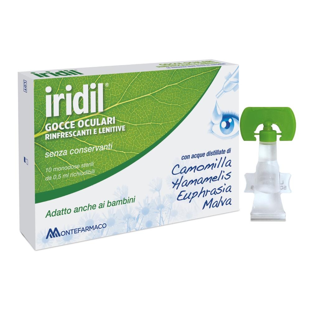 GOCCE OCULARI IRIDIL 10 AMPOLLE MONODOSE RICHIUDIBILI 0,5 ML