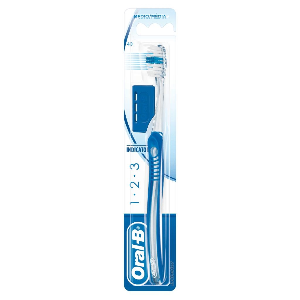 ORALB 123 INDICATOR SPAZZOLINO MANUALE SETOLE 40 MEDIE