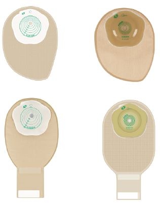 SACCA COLOSTOMIA FONDO CHIUSO COLORE BEIGE MISURA 15/75MM 30 PEZZI