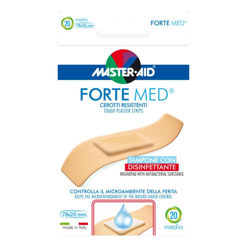 CEROTTO MASTER-AID FORTE MED MEDIO 20 PEZZI