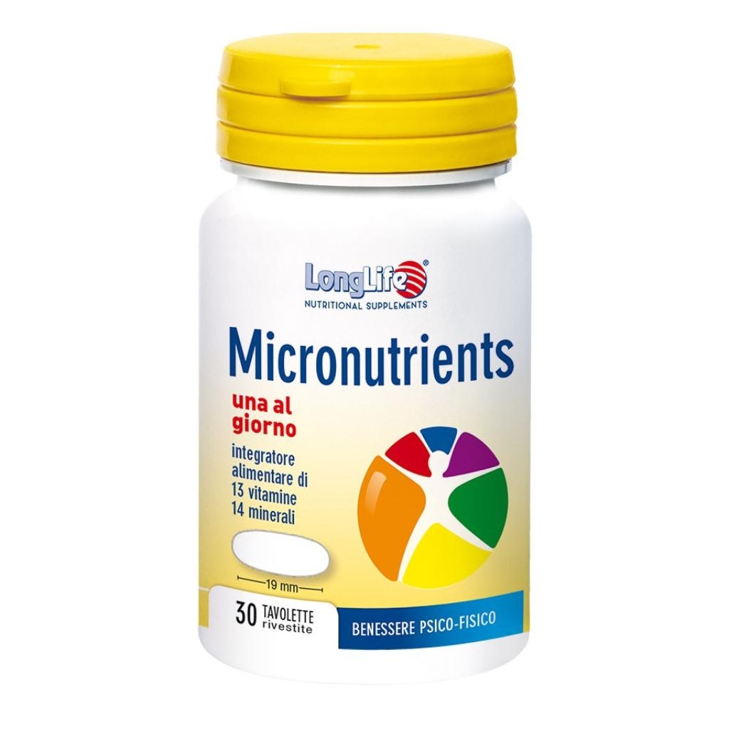 LONGLIFE MICRONUTRIENTS 30 TAVOLETTE