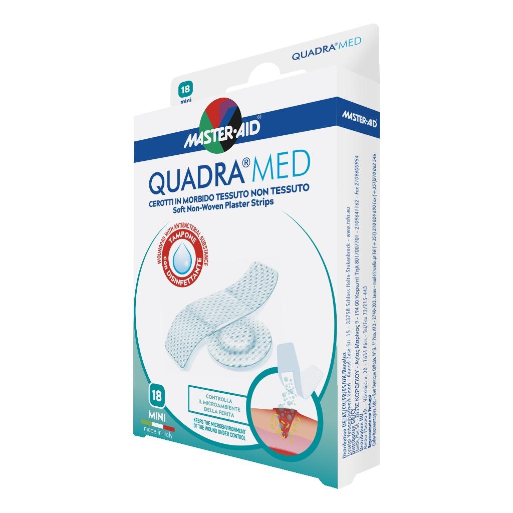 CEROTTO MASTER-AID QUADRA DERMOATTIVO MINI 18 PEZZI