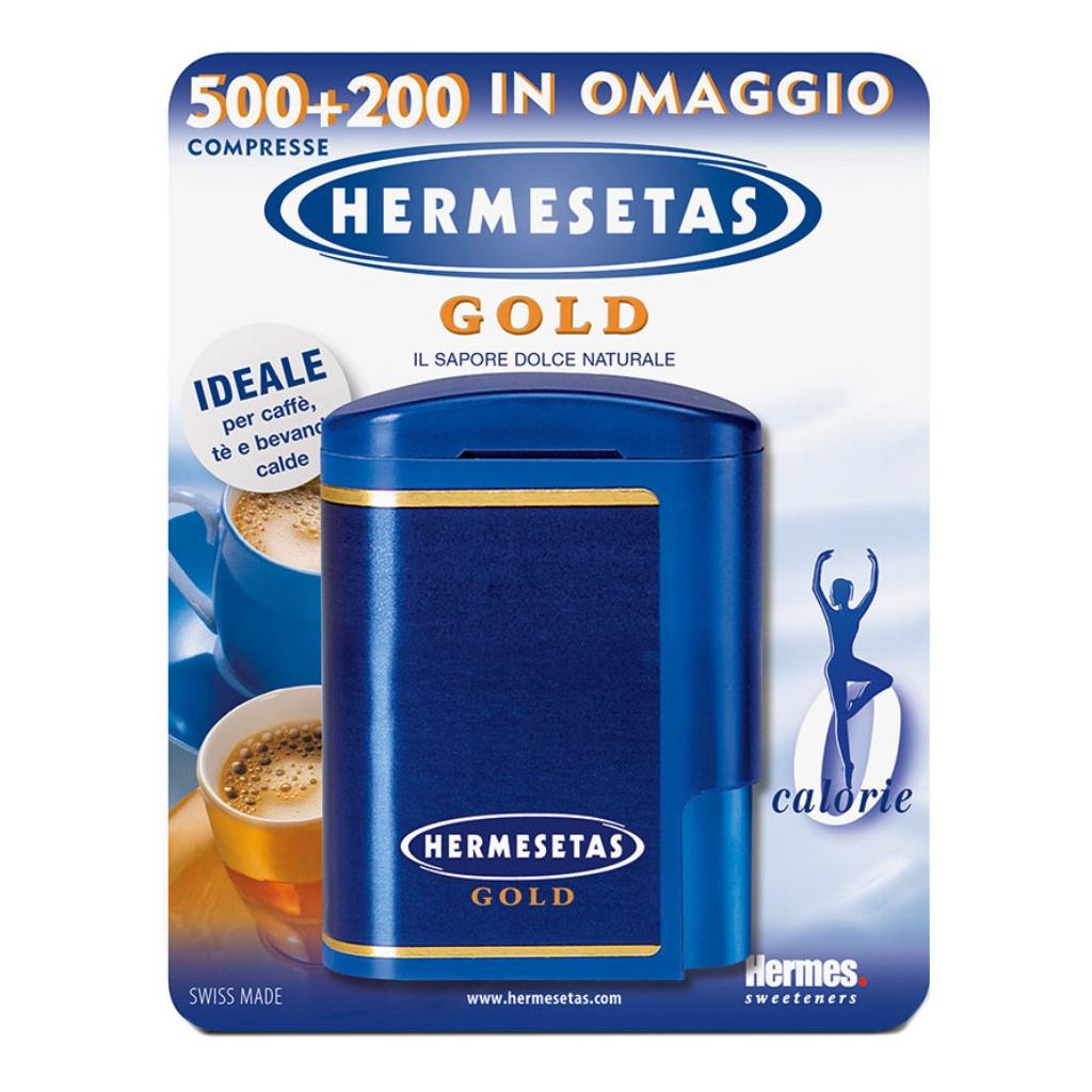 HERMESETAS GOLD 500+200 COMPRESSE 35 G