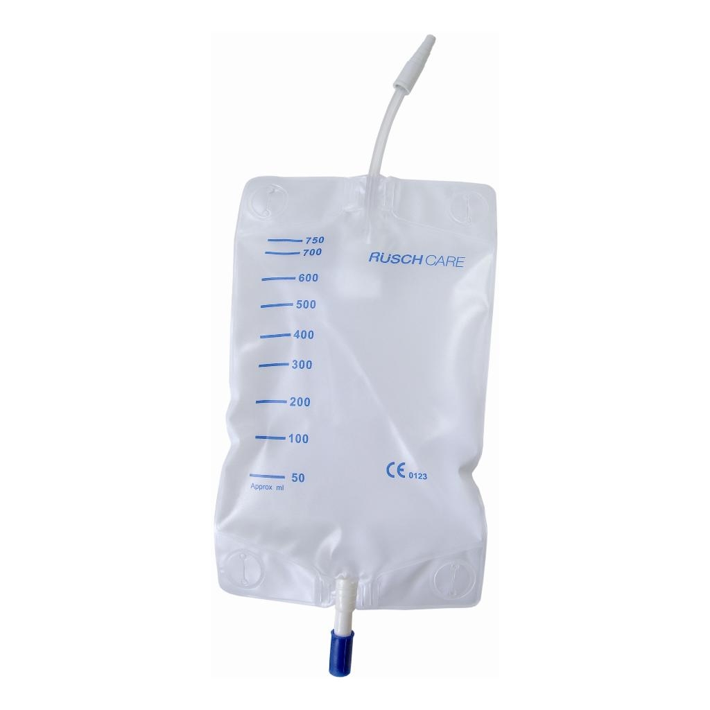 SACCA RACCOGLI URINA DA GAMBA PER INCONTINENZA IN PVC 750 ML TUBO RACCORDO DIRITTO 30 CM+RUBINETTO SCARICO+VALVOLA ANTIREFLUSSO+2 FASCE A BOTTONI 30 PEZZI