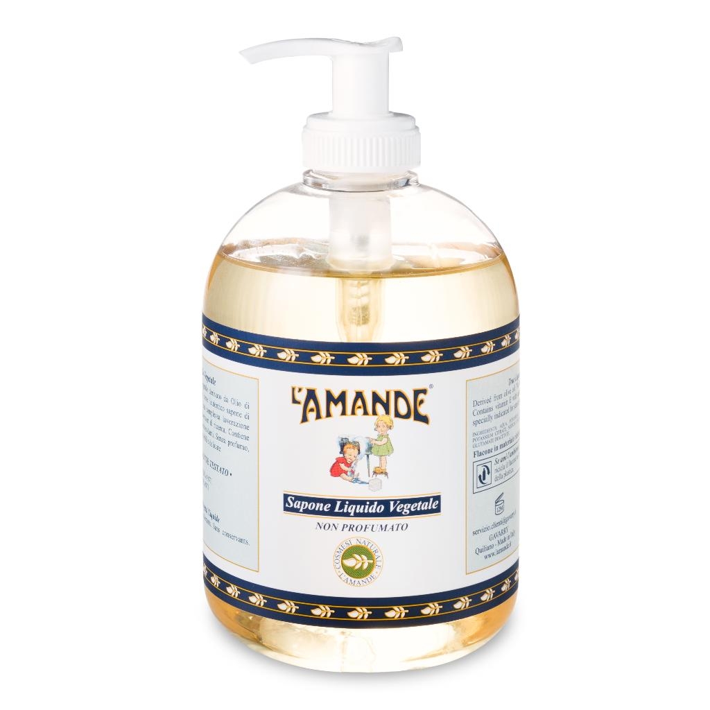 L'AMANDE MARSEILLE SAPONE LIQUIDO VEGETALE NON PROFUMATO 500 ML