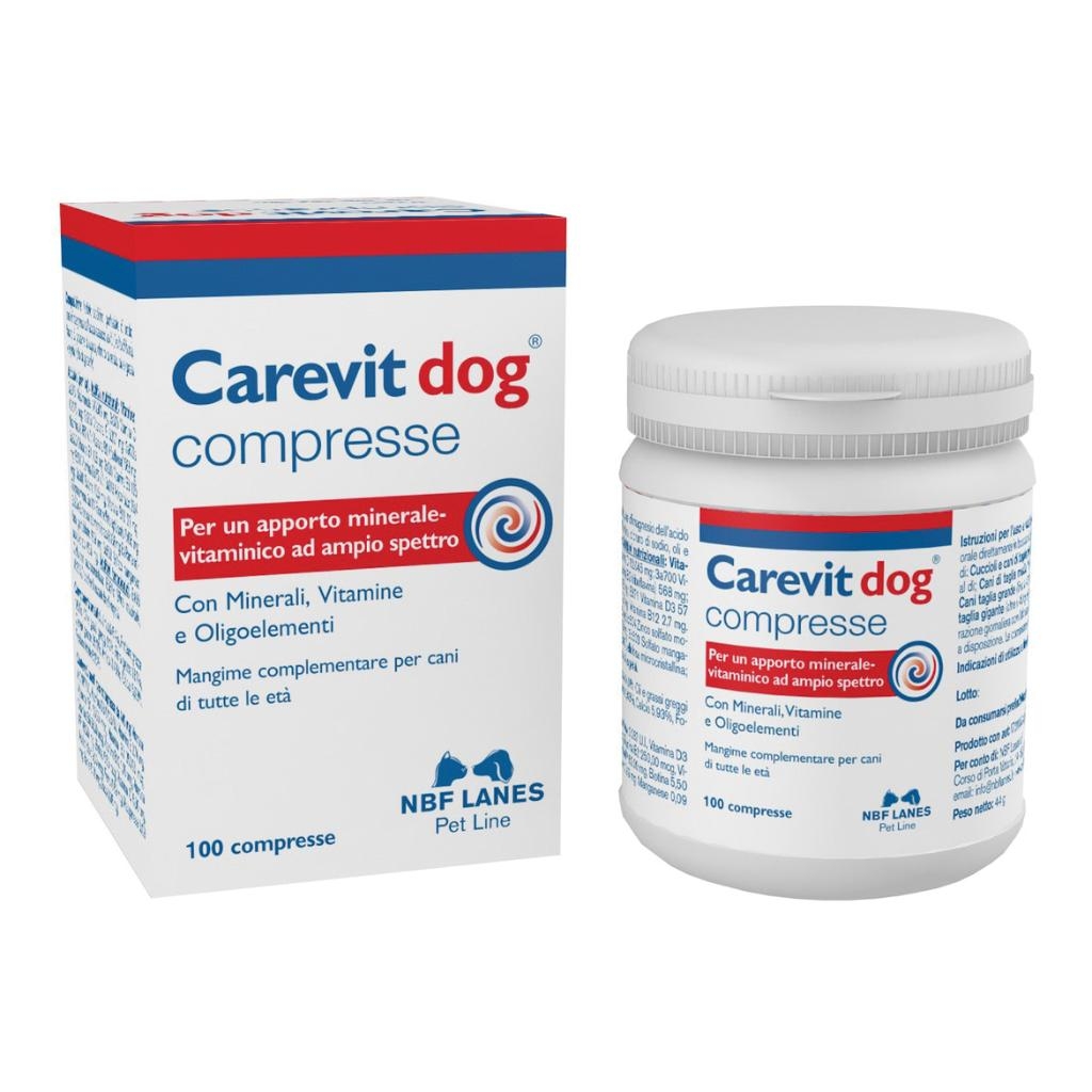 CAREVIT DOG FLACONE 100 COMPRESSE APPETIBILI