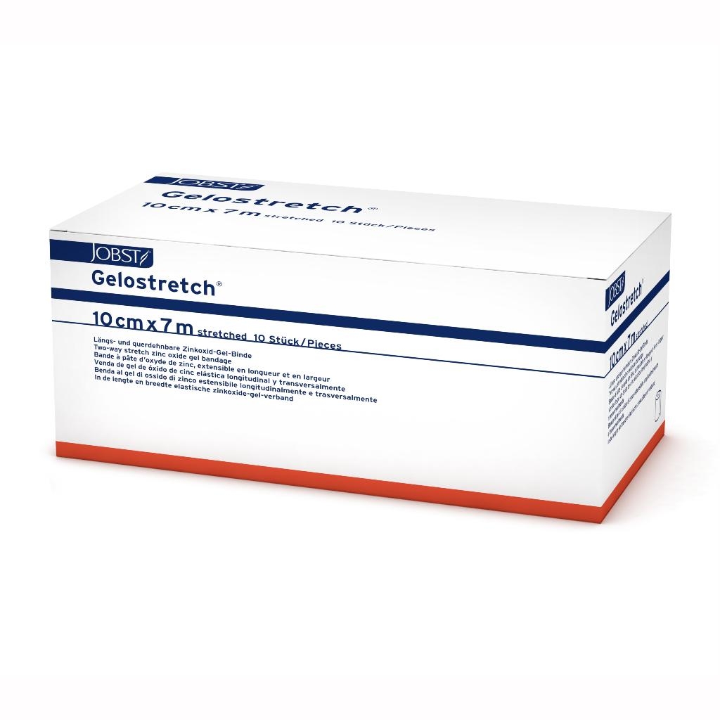 BENDA GELOSTRETCH CONFORMABILE BIESTENSIBILE CON OSSIDO DI ZINCO 7 METRI X 10 CM 10 PEZZI