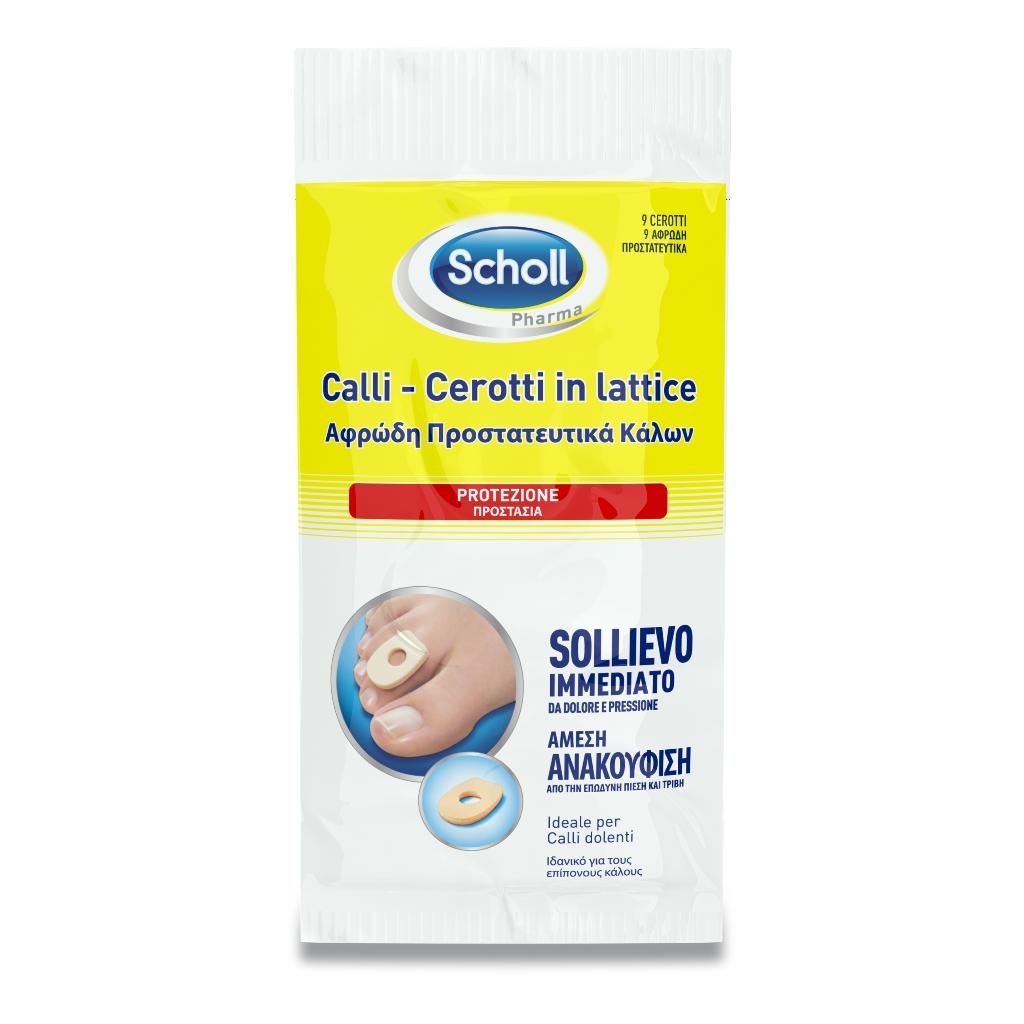 CEROTTO PROTETTIVO PER CALLI SCHOLL IN LATTICE 9 PEZZI