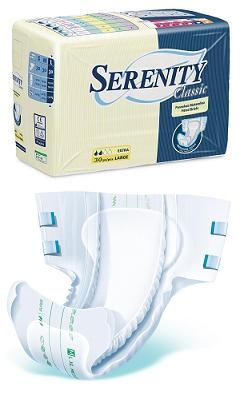 PANNOLONE PER INCONTINENZA A MUTANDINA SERENITY CLASSIC FORMATO SUPER TAGLIA LARGE 30 PEZZI