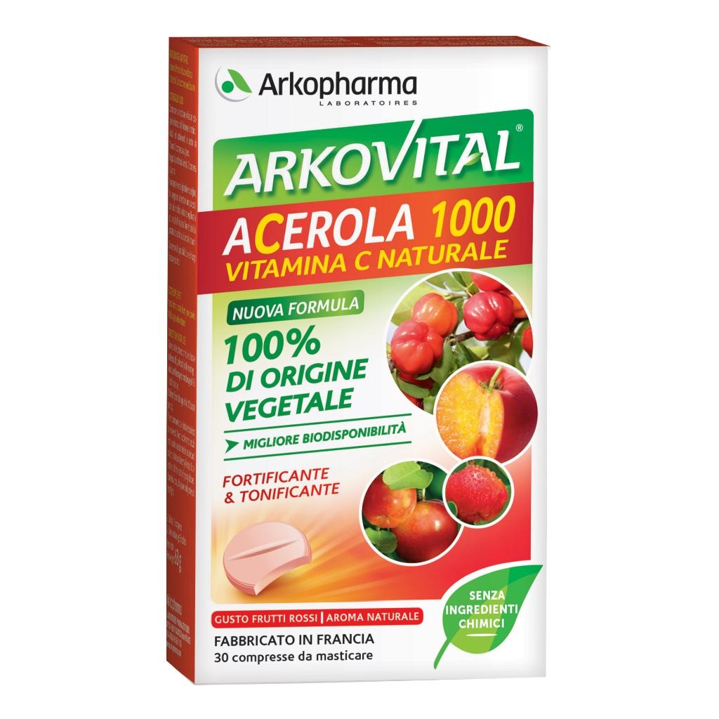 ARKOVITAL ACEROLA 1000 30 COMPRESSE MASTICABILI