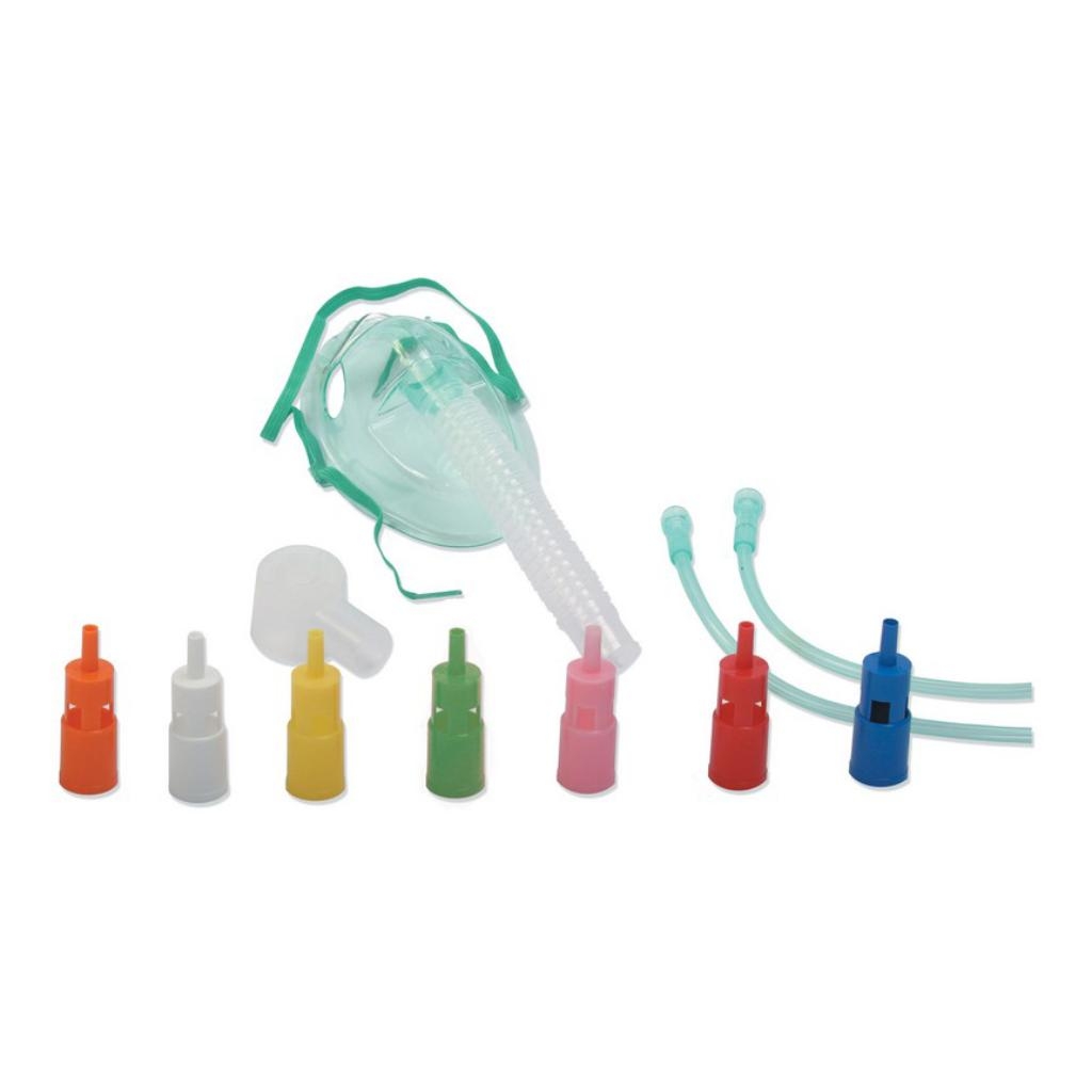 MASCHERA VENTURI CON RACCORDI COLORATI