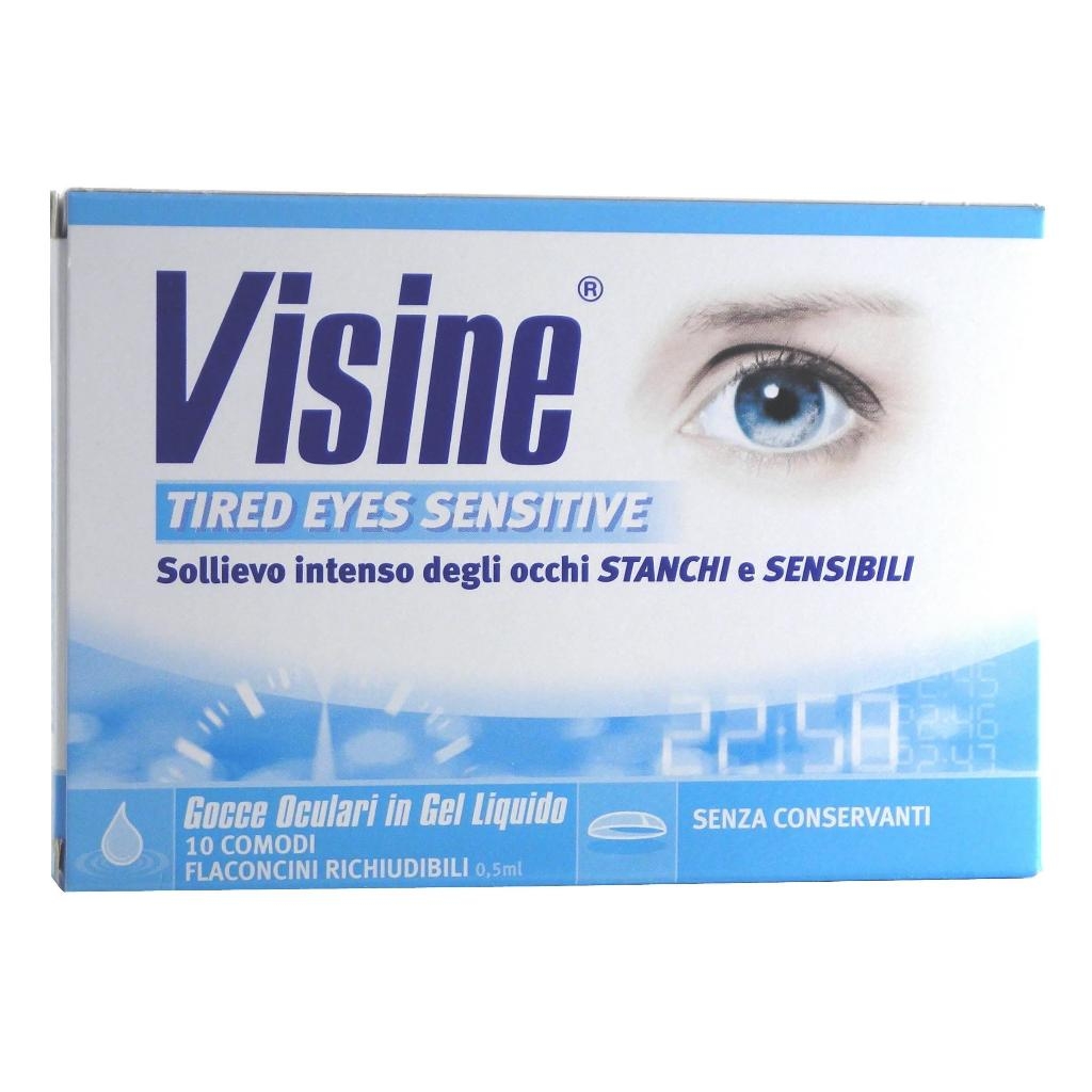 GOCCE OCULARI VISINE TIRED EYES SENSITIVE 10 FLACONCINI DA 0,5ML
