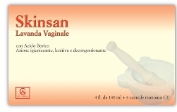 SKINSAN LAVANDA VAGINALE 4 FLACONI 140 ML + 4 CANNULE VAGINALI MONOUSO IN BLISTER