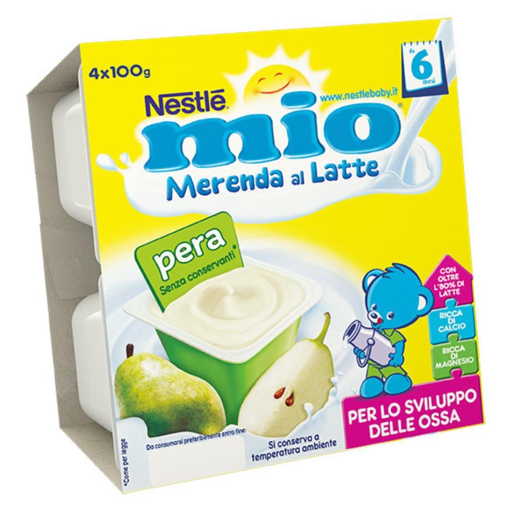 MIO MERENDA PERA 4 X 100 G