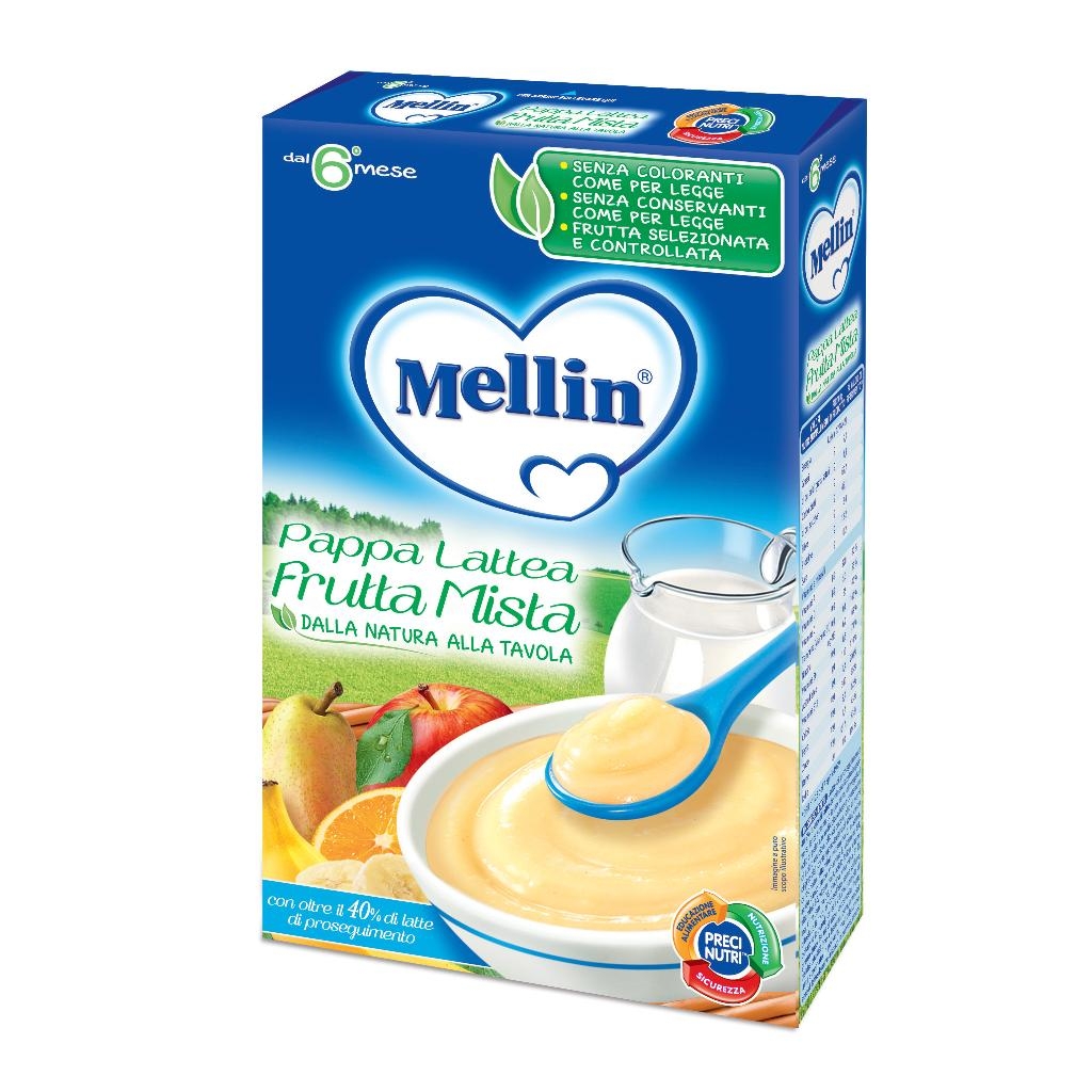 MELLIN PAPPA LATTE FRUTTA 250 G NUOVO FORMATO