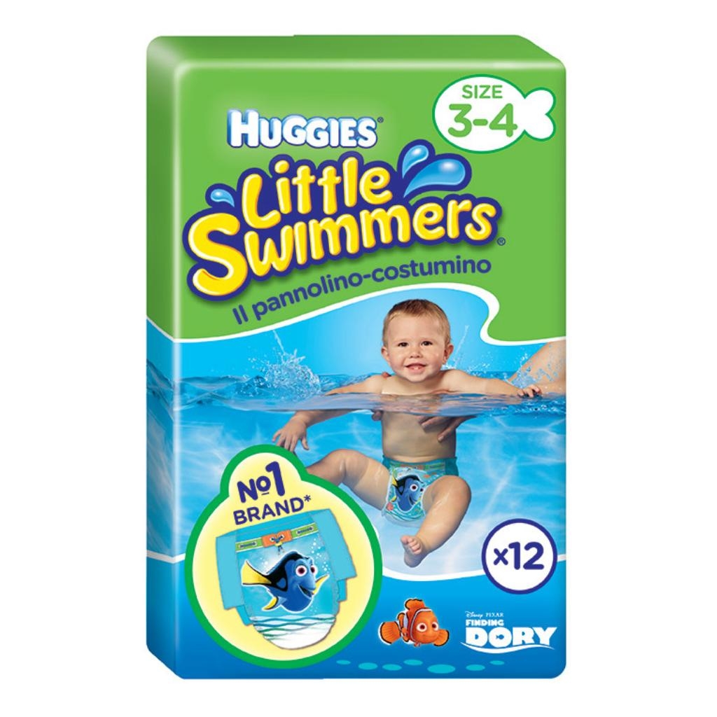 HUGGIES LITTLE SWIMMERS 7/12KG 12 PEZZI