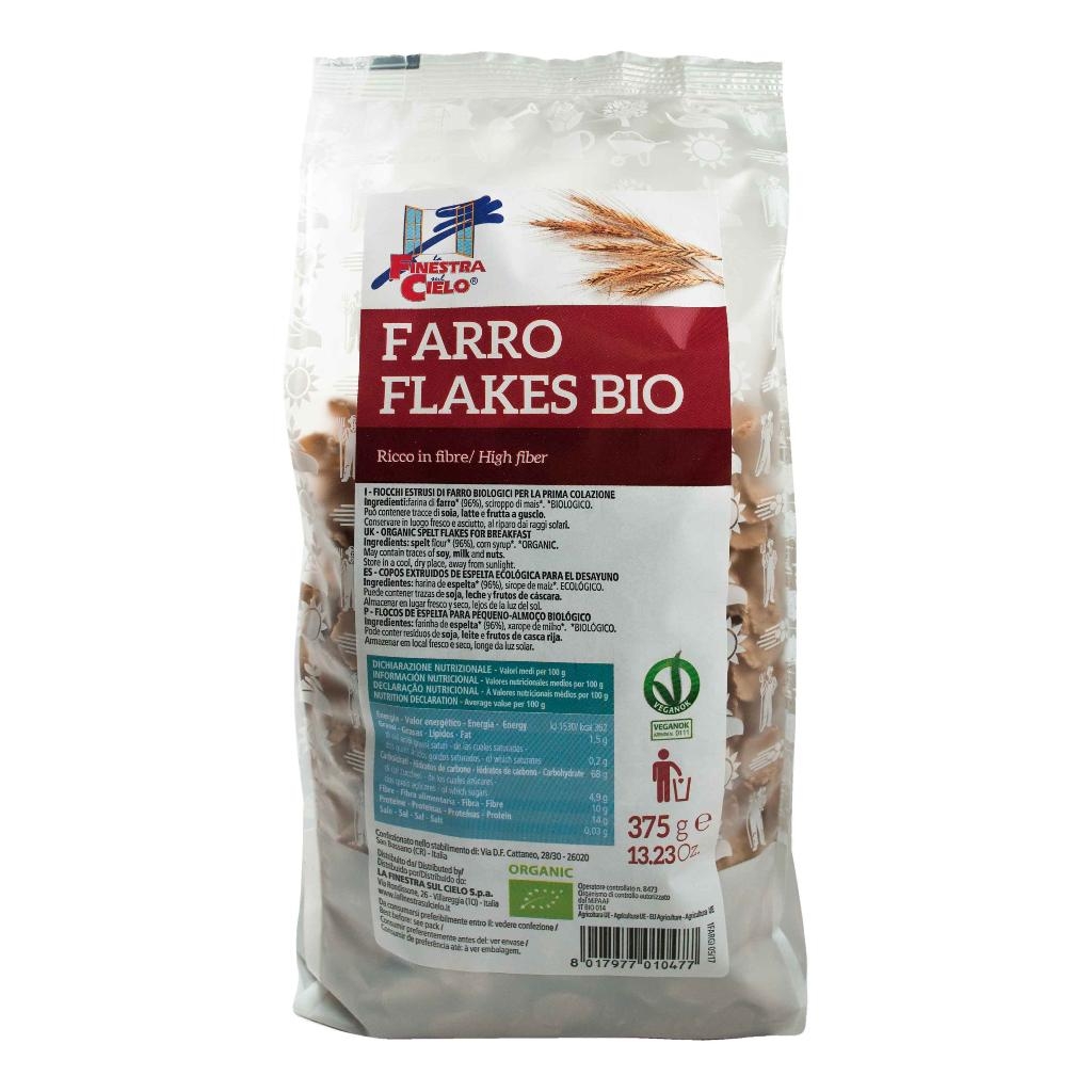 FSC BIOFIBRE+ FARRO FLAKES BIO AD ALTO CONTENUTO DI FIBRA 375 G