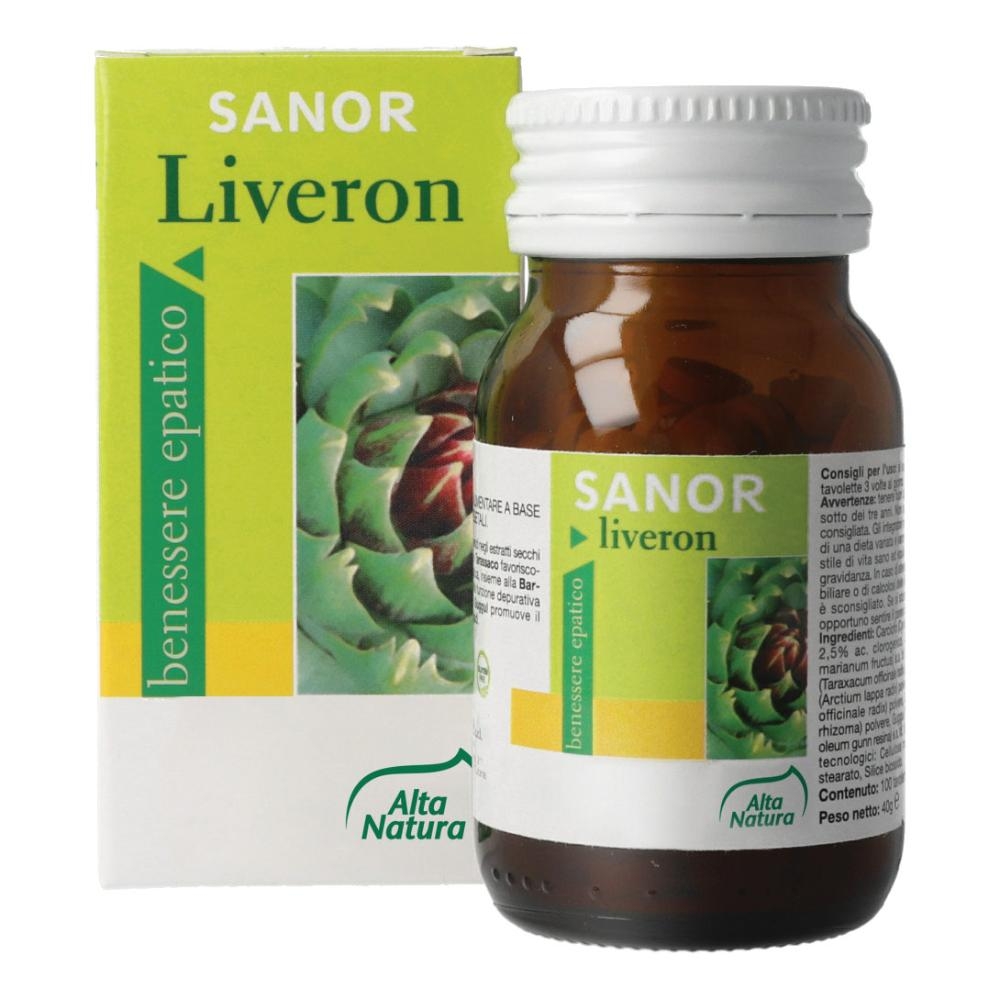 SANOR LIVERON 100 TAVOLETTE 400 MG