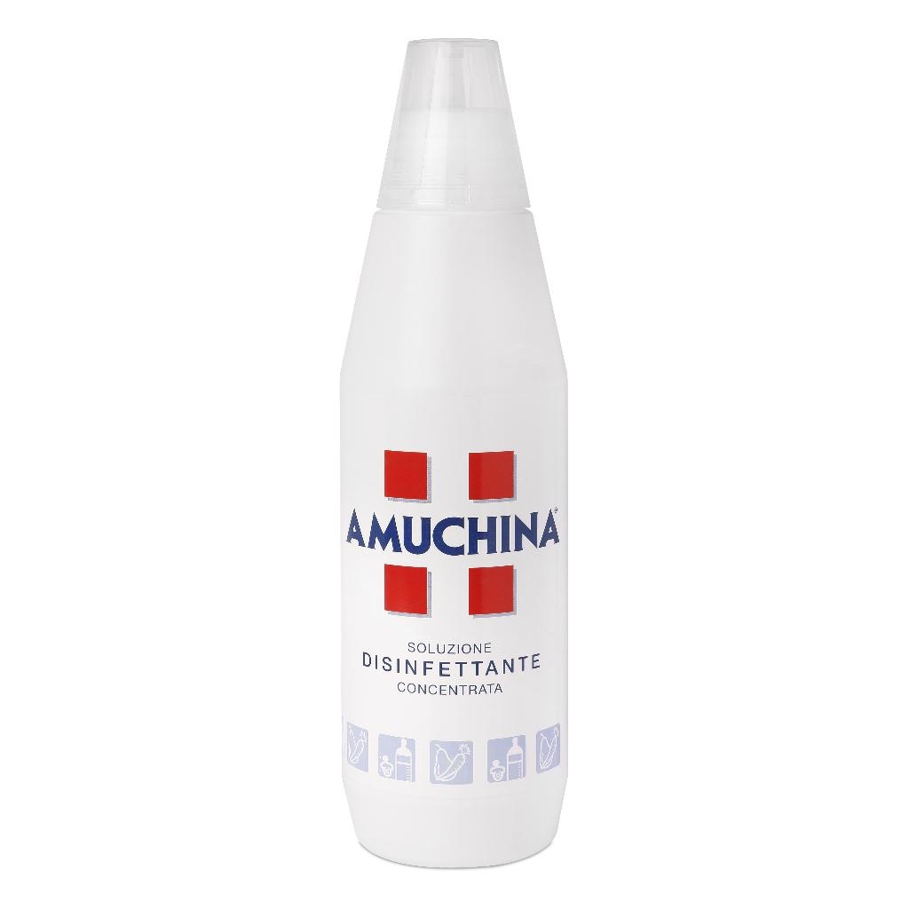 AMUCHINA LIQUIDA 100% DISINFETTANTE IGIENIZZANTE A BASE DI IPOCLORITO DI SODIO ANTIMICROBICO AD AMPIO SPETTRO D'AZIONE 1000 ML