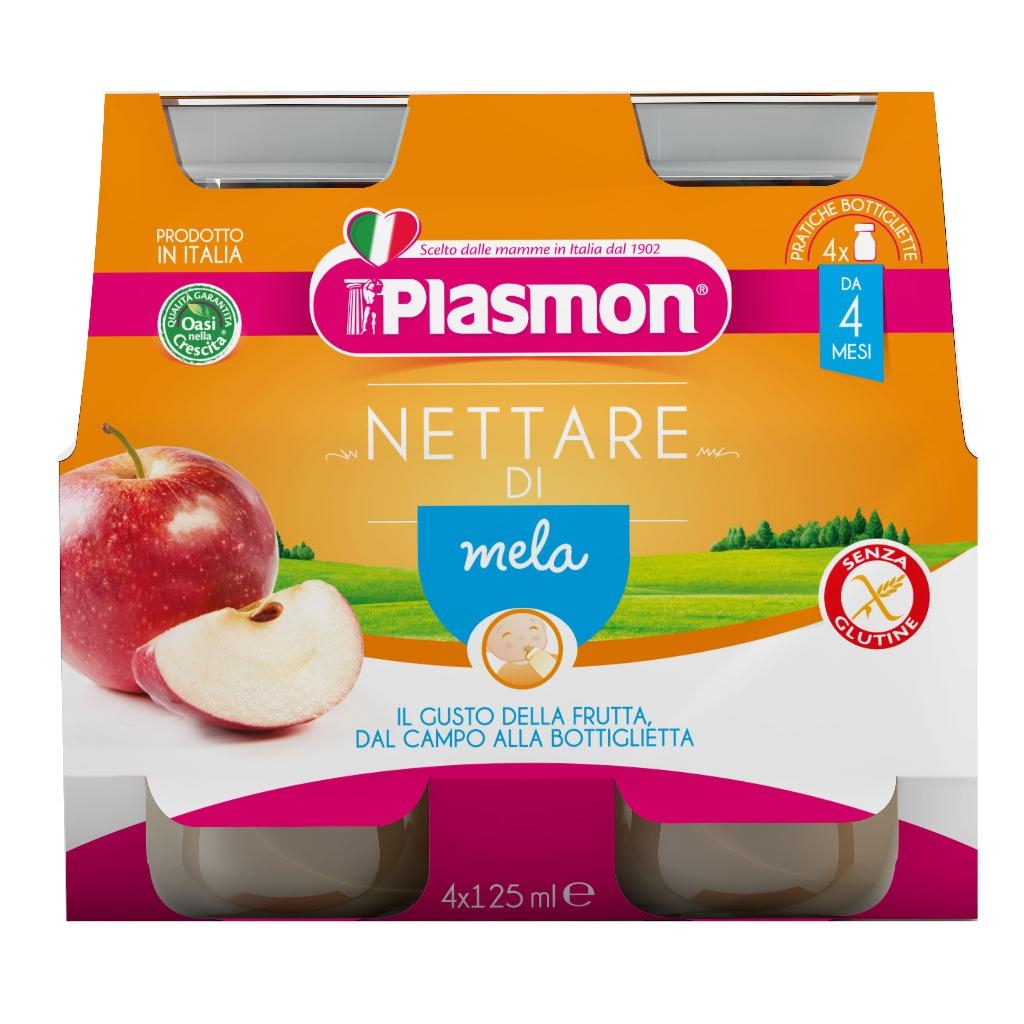 PLASMON NETTARE DI MELA 4 X 125 ML