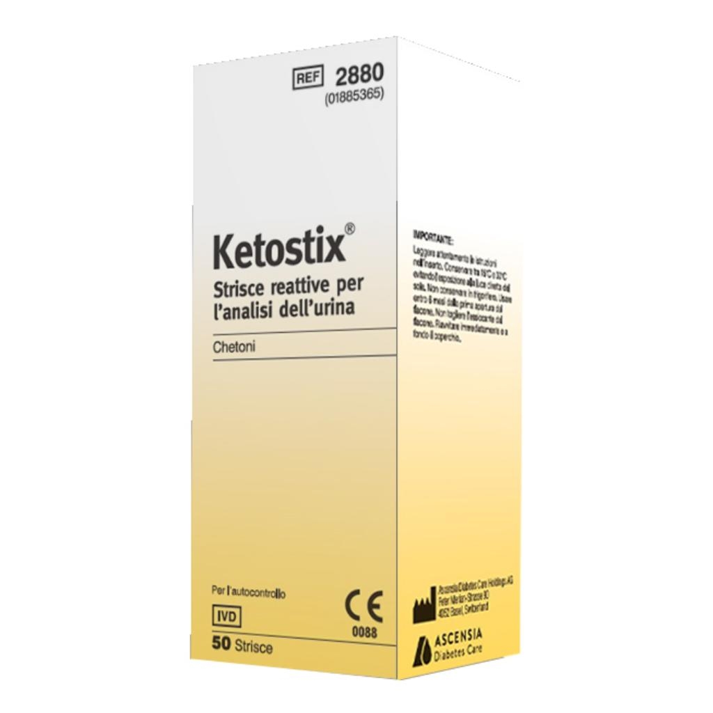 STRISCE MISURAZIONE CHETONURIA KETOSTIX 50 PEZZI