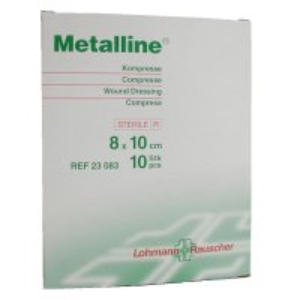 MEDICAZIONE METALLINE GARZA IN TNT ALLUMINIZZATO 8X10CM 10 PEZZI