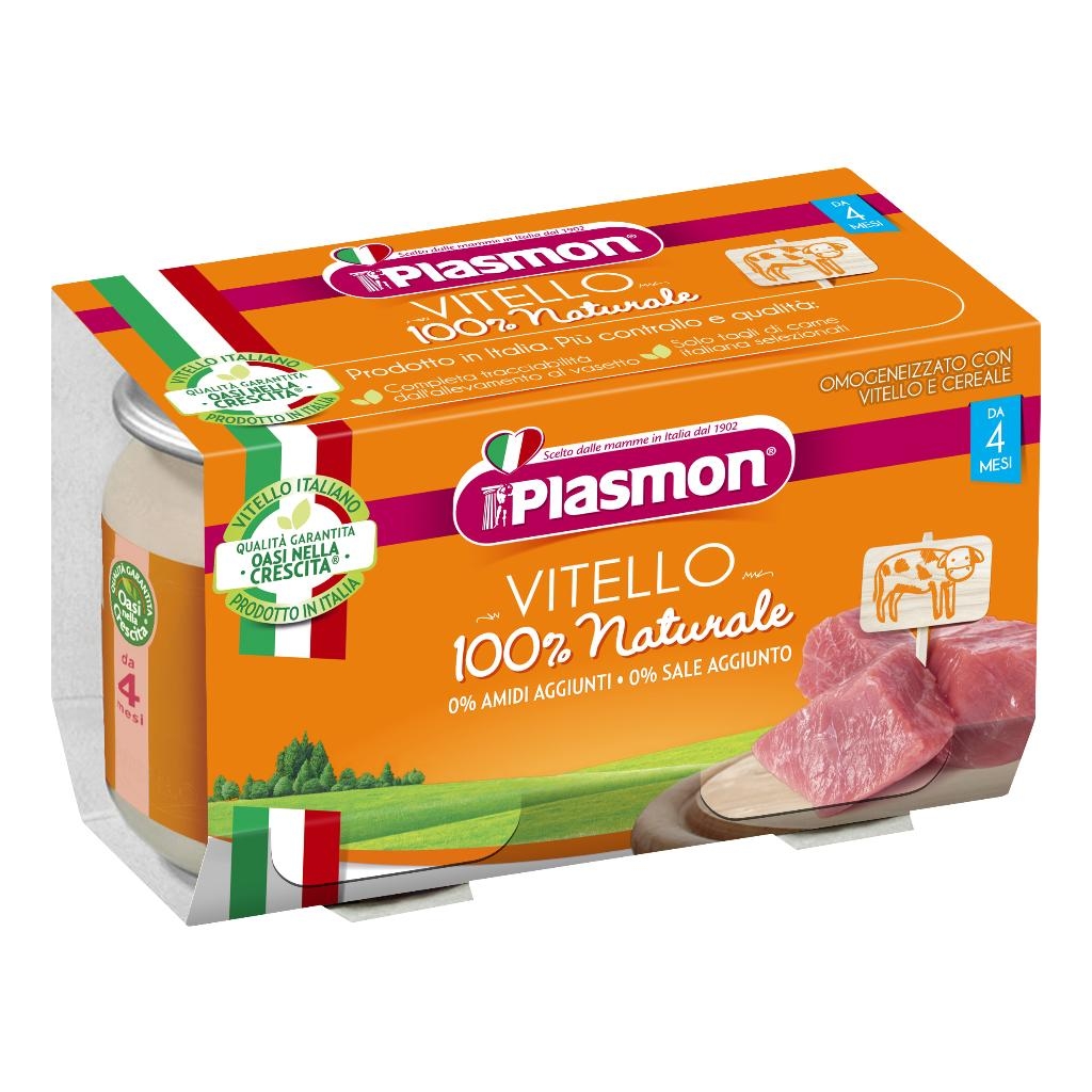 PLASMON OMOGENEIZZATO VITELLO 120 G X 2 PEZZI