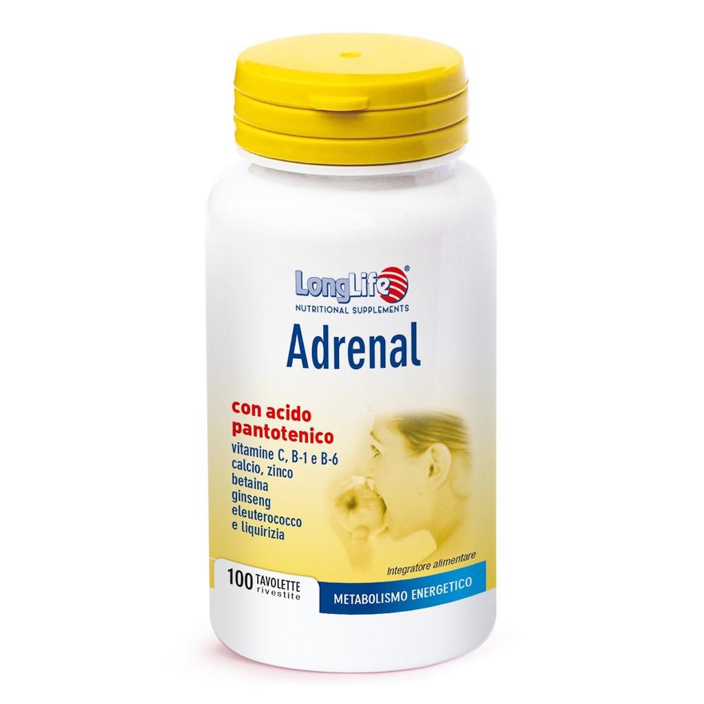 LONGLIFE ADRENAL 100 TAVOLETTE MASTICABILI RIVESTITE