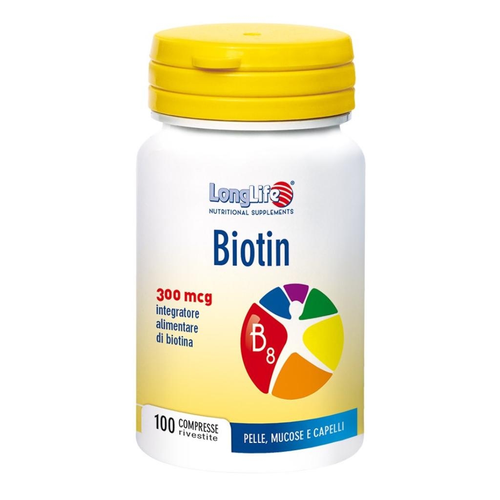 LONGLIFE BIOTIN 300 100 COMPRESSE RIVESTITE