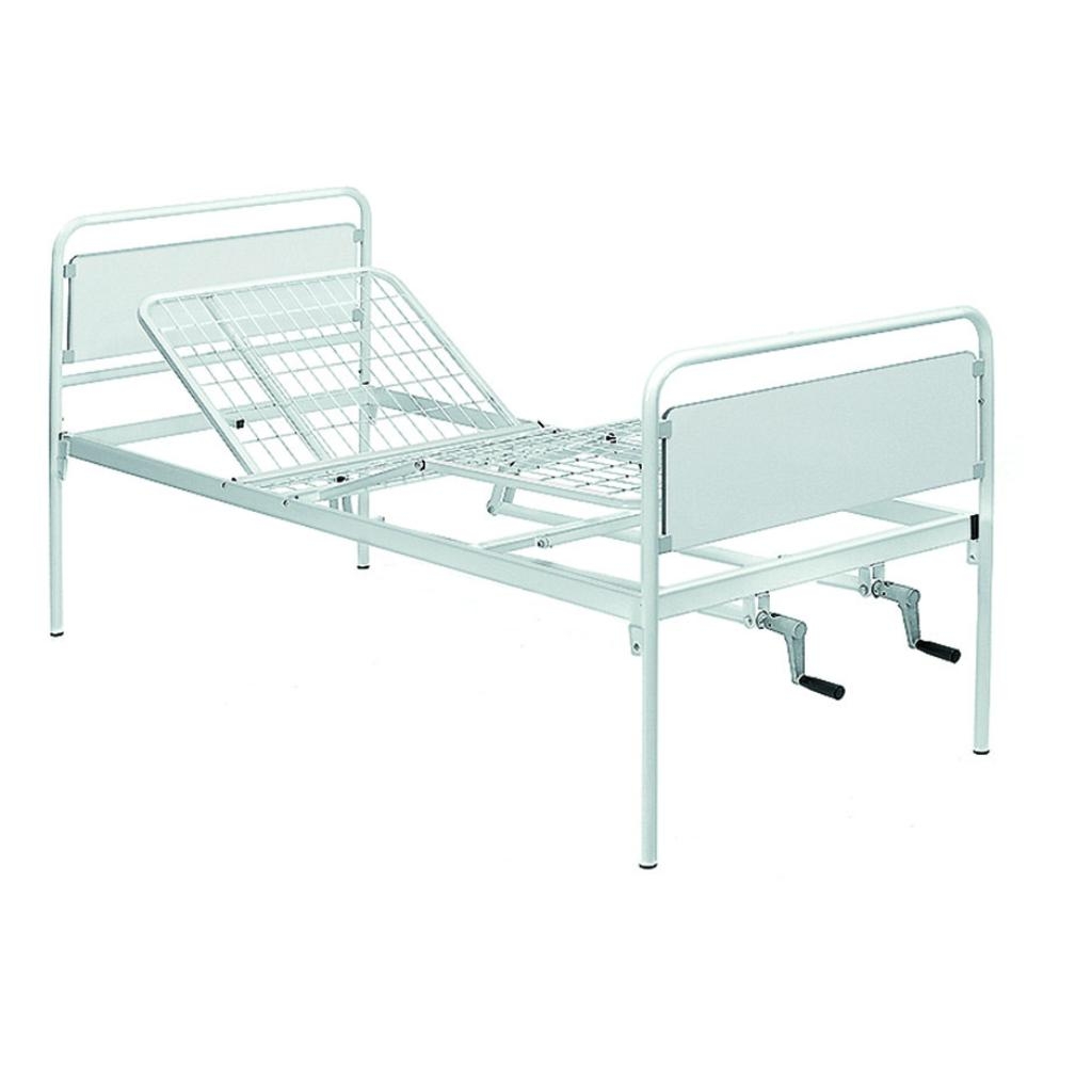 LETTO OSPEDALIERO A 2SNODI CON MANOVELLA PER LA CAMERA DEL MALATO