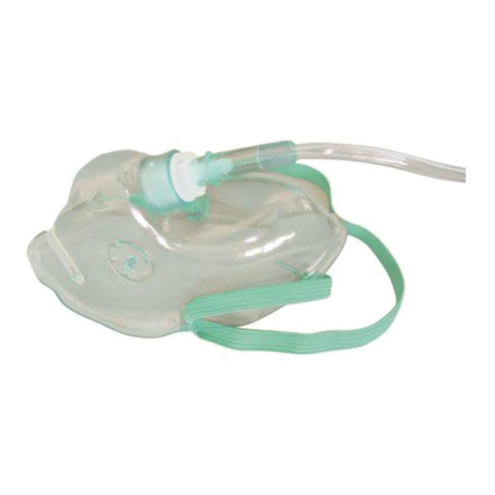MASCHERA PER OSSIGENOTERAPIA MEDIA CONCENTRAZIONE CON 2 TUBI PROLUNGA 2 METRI