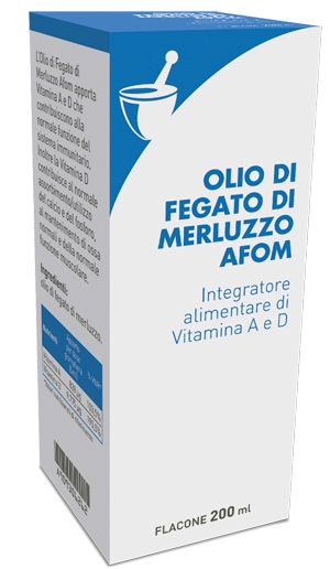 OLIO DI FEGATO DI MERLUZZO AFOM 200 ML