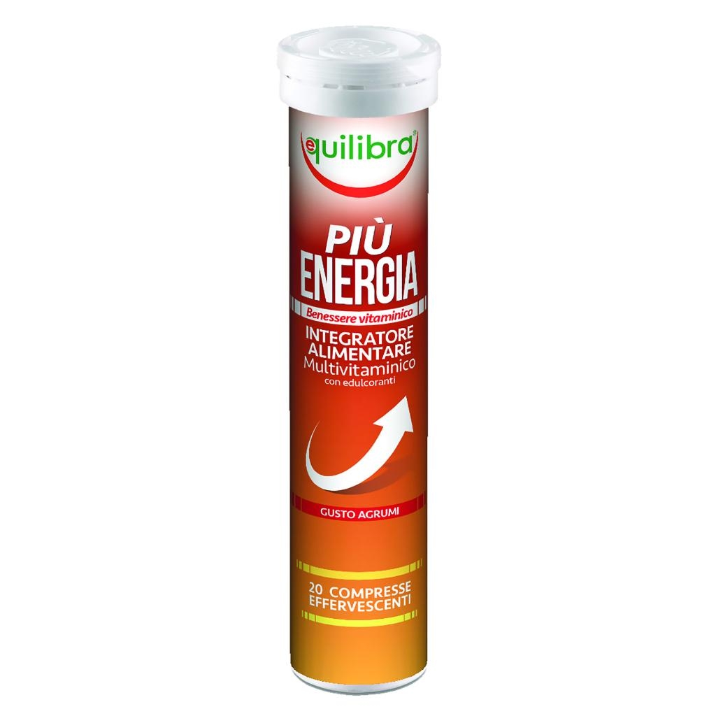 PIU' ENERGIA GUSTO AGRUMI 20 COMPRESSE EFFERVESCENTI