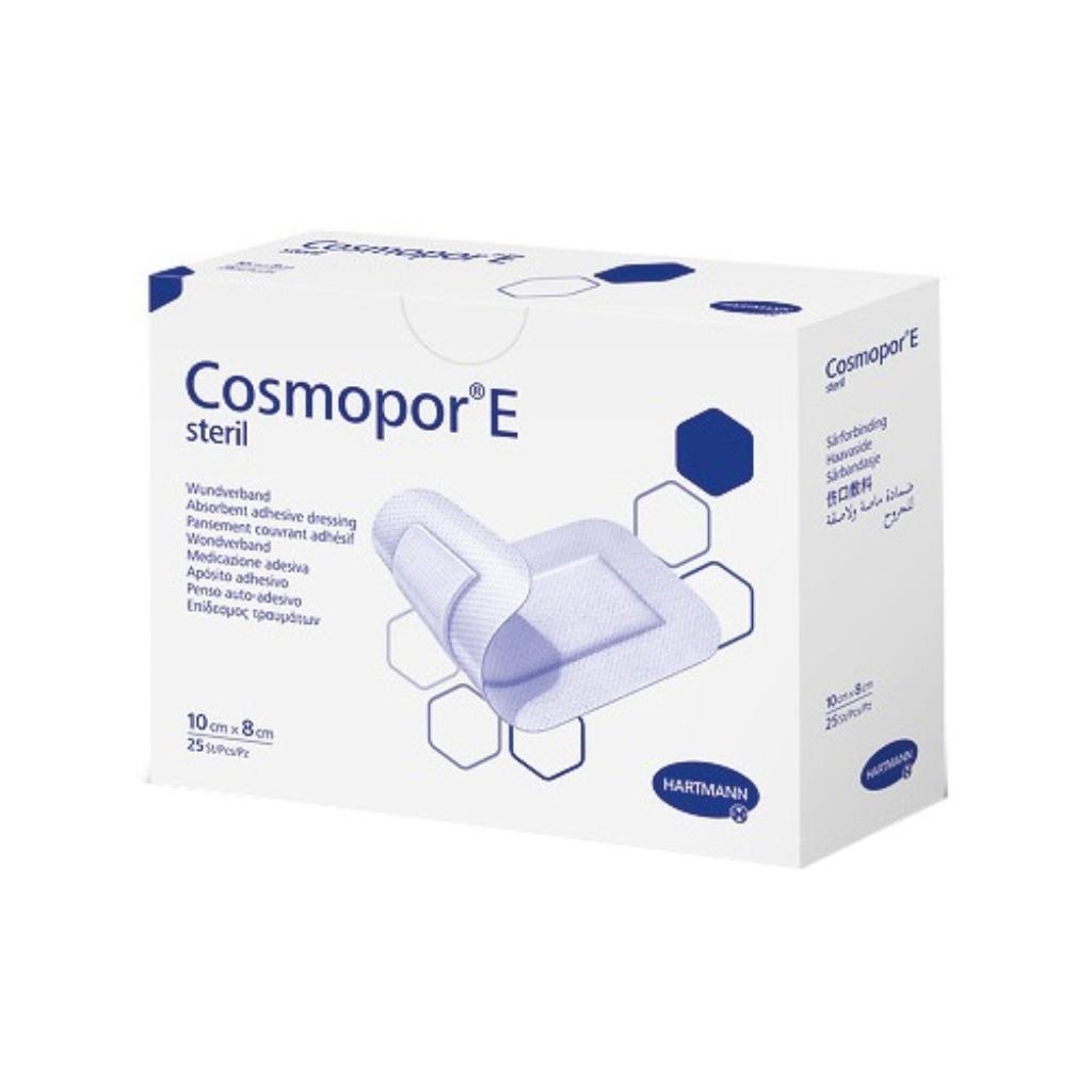 COSMOPOR E CEROTTO ADESIVO PER MEDICAZIONI IN TESSUTO NON TESSUTO 10X 8CM 10 PEZZI
