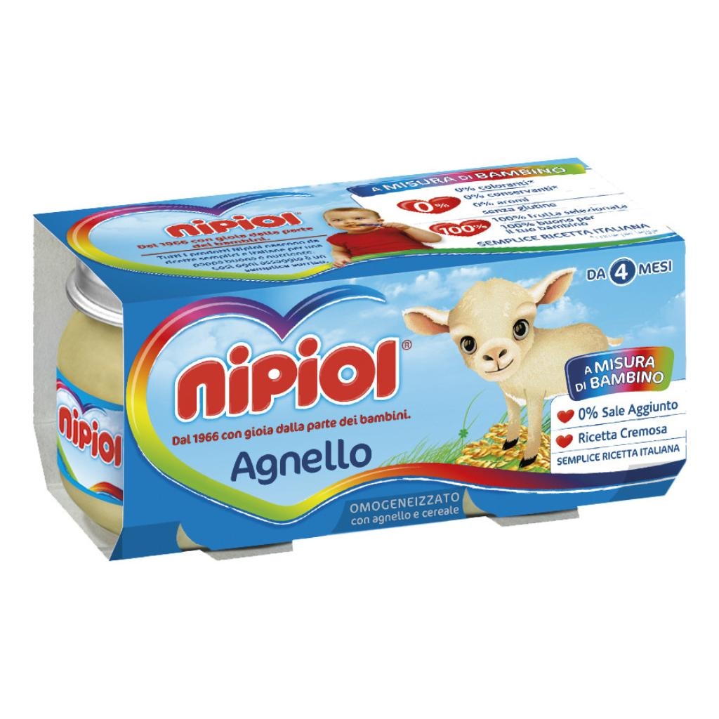 NIPIOL OMOGENEIZZATO AGNELLO 80 G 2 PEZZI