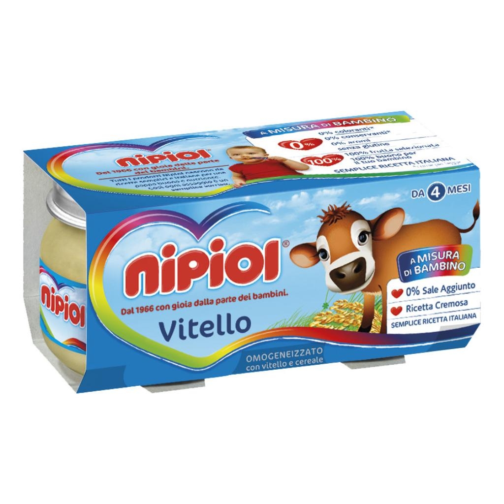 NIPIOL OMOGENEIZZATO VITELLO 80 G 2 PEZZI