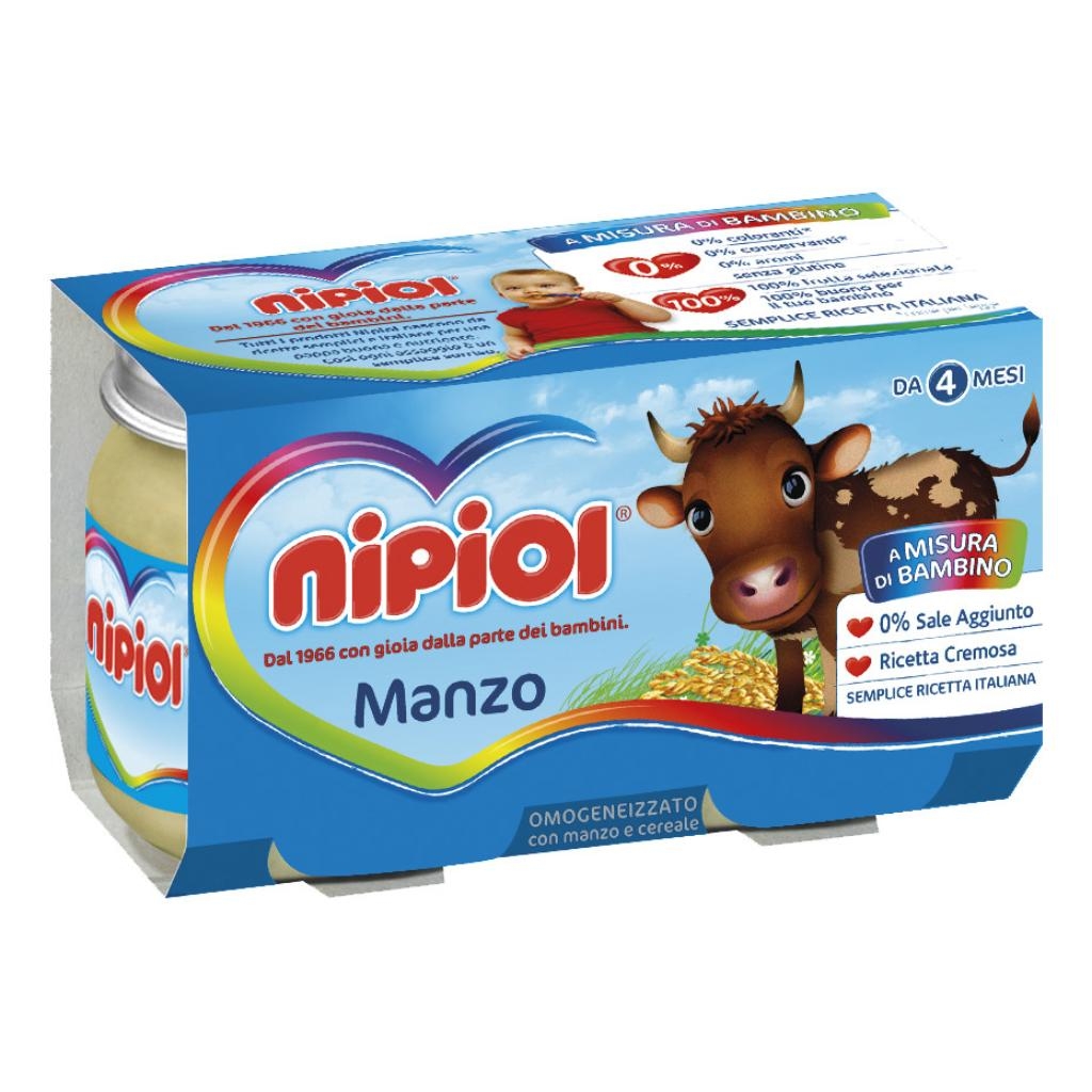 NIPIOL OMOGENEIZZATO MANZO 120 G 2 PEZZI