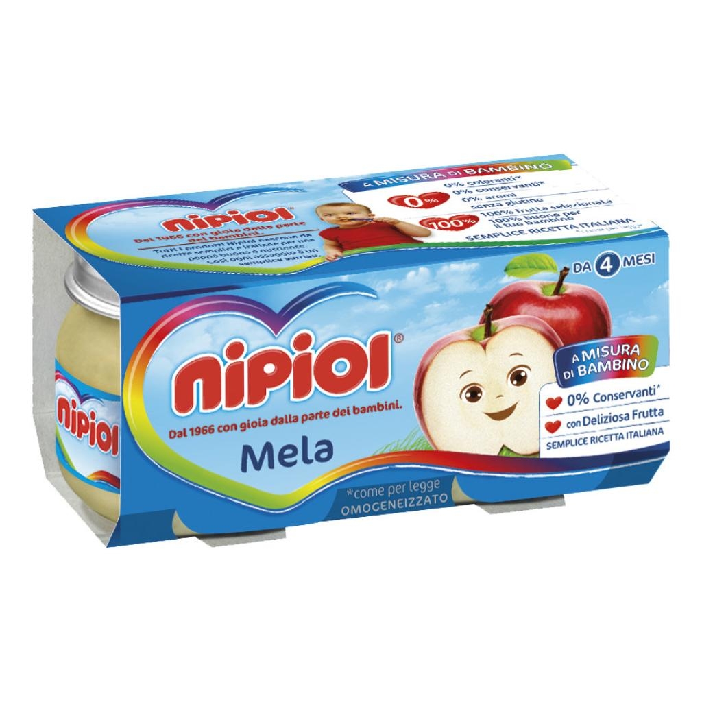 NIPIOL OMOGENEIZZATO MELA 80 G 2 PEZZI