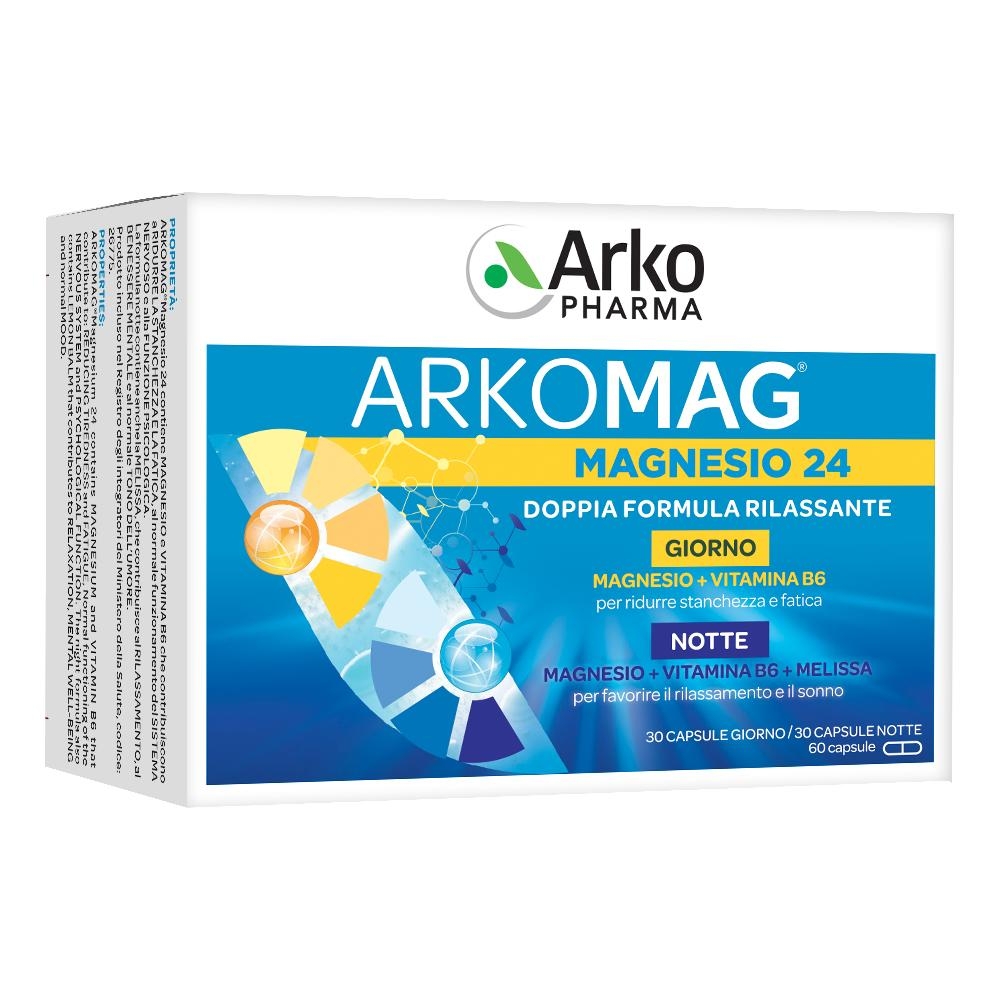 ARKOMAG MAGNESIO 24 GIORNO&NOTTE 60 CAPSULE