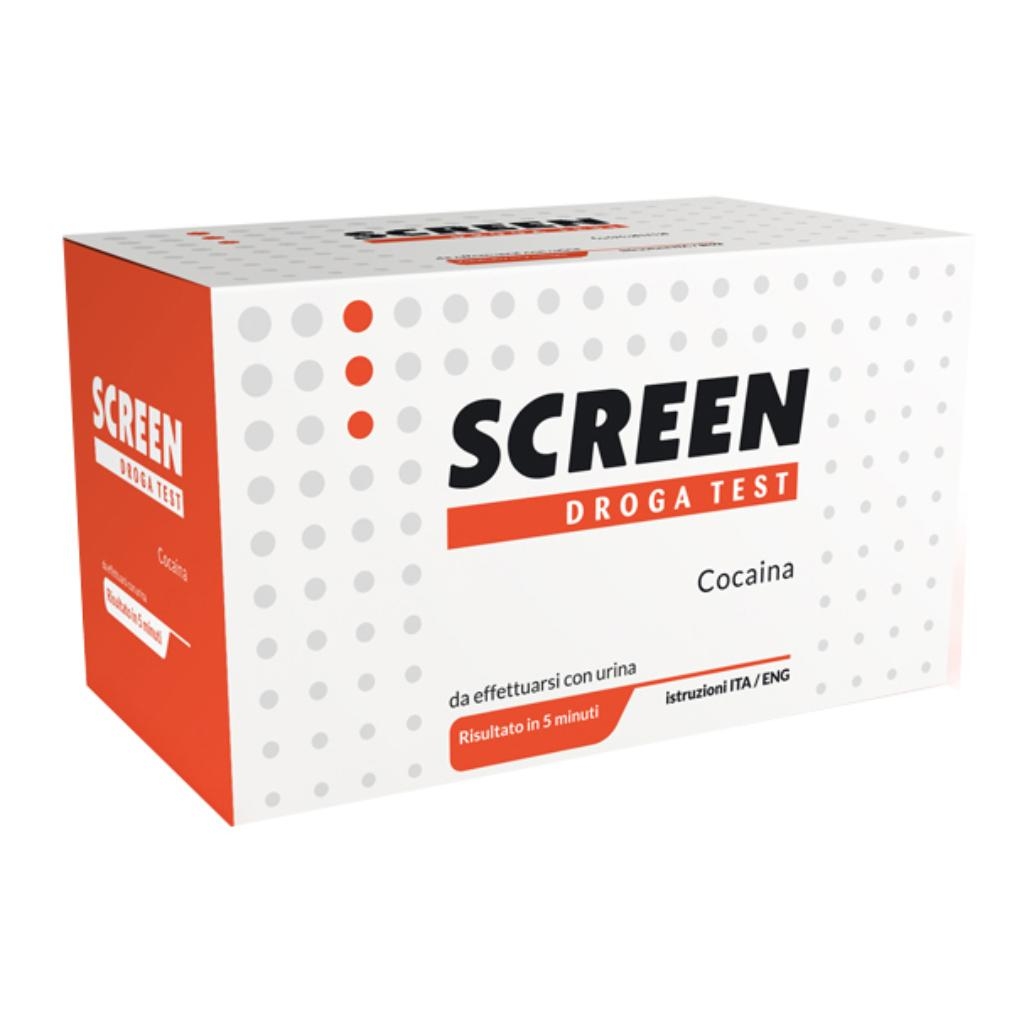 SCREEN DROGA TEST COCAINA TEST ANTIDROGA CON CONTENITORE URINA