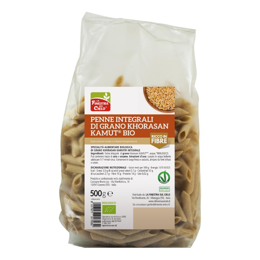 PENNE INTEGRALI DI KAMUT BIO 500 G